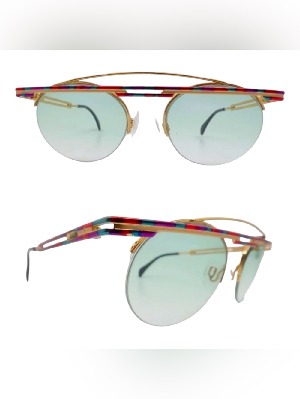1980’s Iconic CAZAL Angular Sunglasses, Model 748, Germany, 80s Hip Hop Style